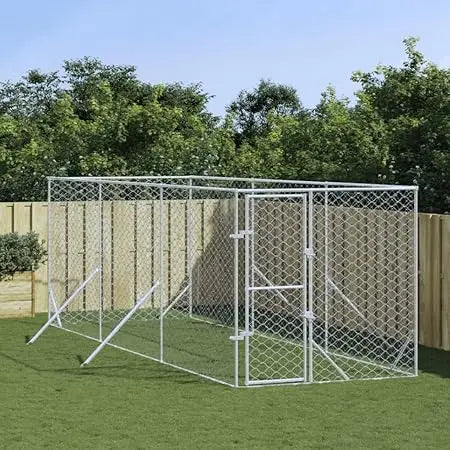 Outdoor Dog Kennel Cage Galvanized Steel Playpen Enclosure Fence