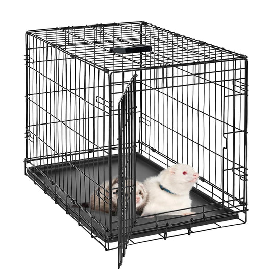 Foldable Metal Grid Hamster Cage Removable Tray For Small Pets