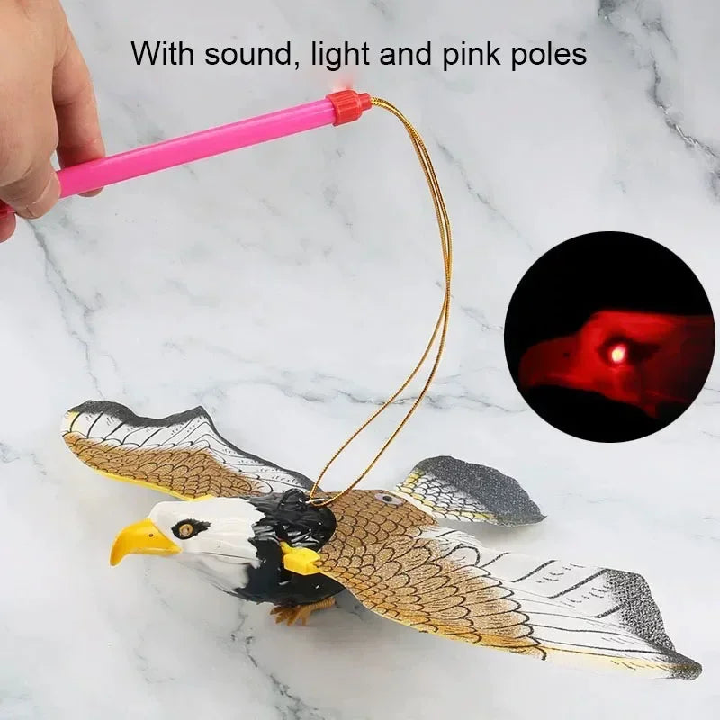 Simulated Bird Interactive Cat Toy Hanging Teaser Flying Bird