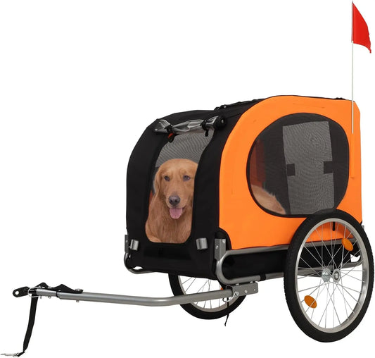 Twisterckb Dog Bike Trailer 88 Lbs Capacity Foldable Oxford Fabric Carrier