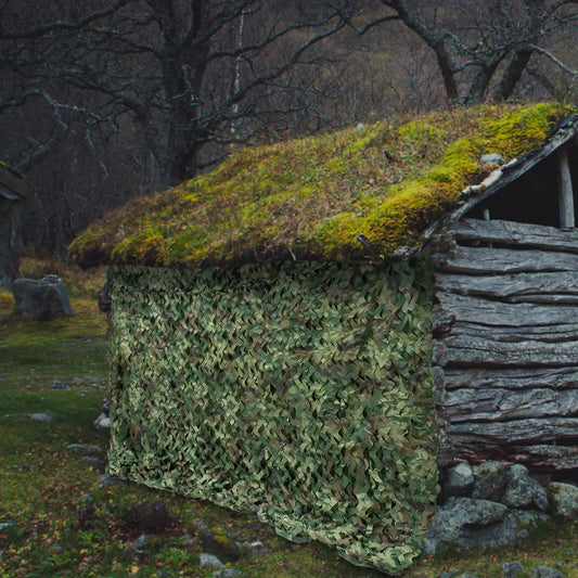 Lightweight & Foldable 8x8M Camouflage Net - Woodland Color for Hunting,Survival - Multi-Purpose Use for Cover,Decor,Photography