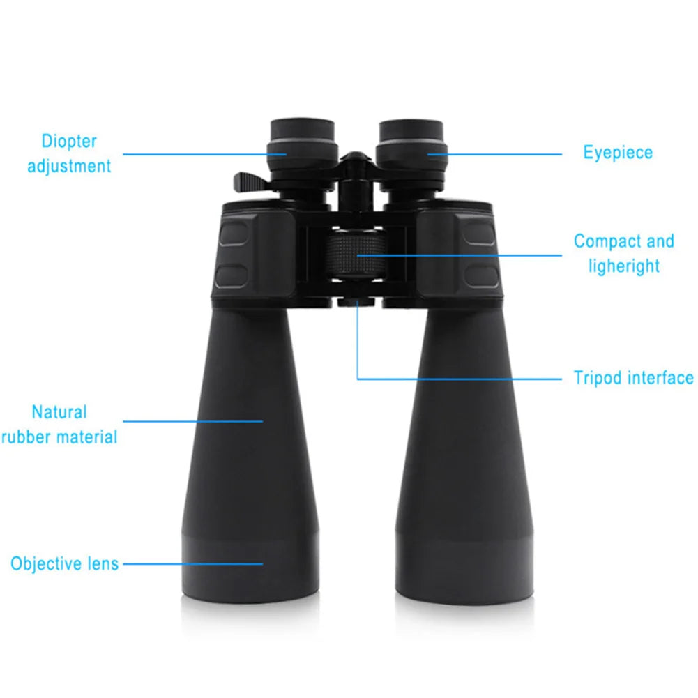 Professional Night Vision Scope 20-180x100 Zoom Powerful HD Binoculars IPX4 Waterproof Long-distance for Astronomy Bird Watching