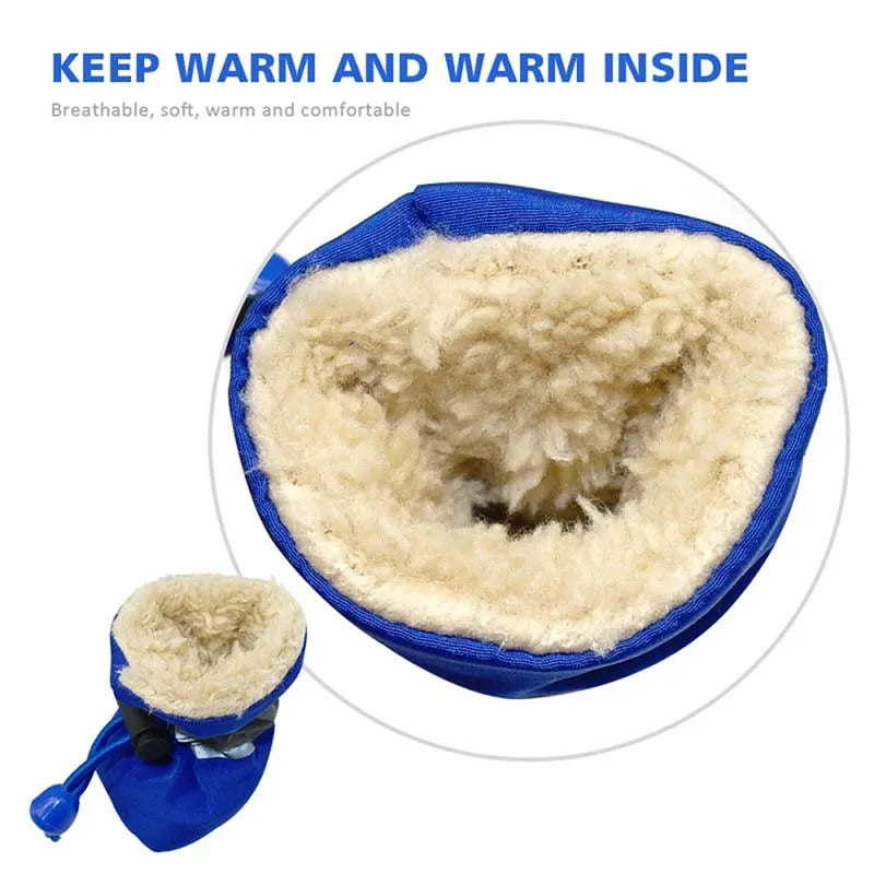 Antiskid Puppy Shoes Waterproof Soft Soles for Small Dogs Winter