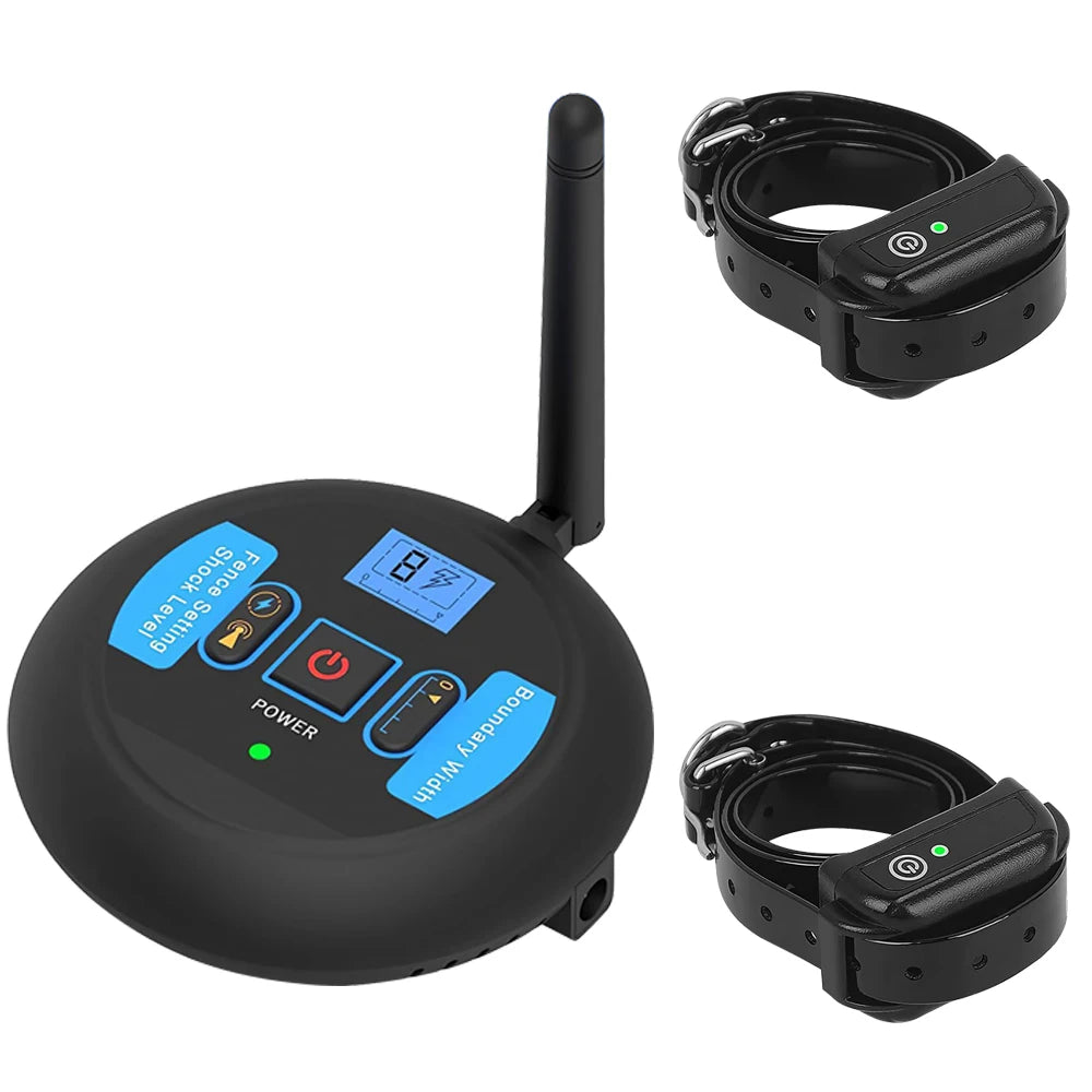 Wireless Dog Fence With Adjustable Warning Levels Pet Containment