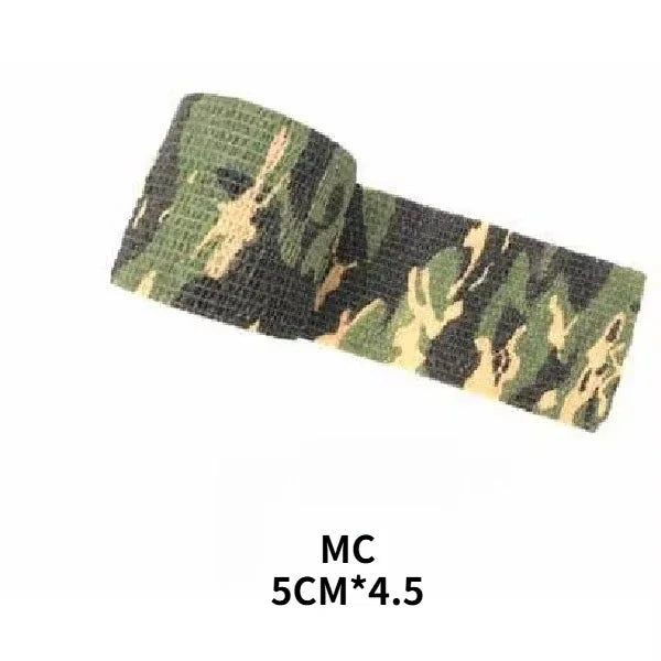 4.5M Hunt Disguise Elastoplast Camouflage Elastic Wrap Tape Self Adhesive Sports Protector Ankle Knee Finger Arm Bandage