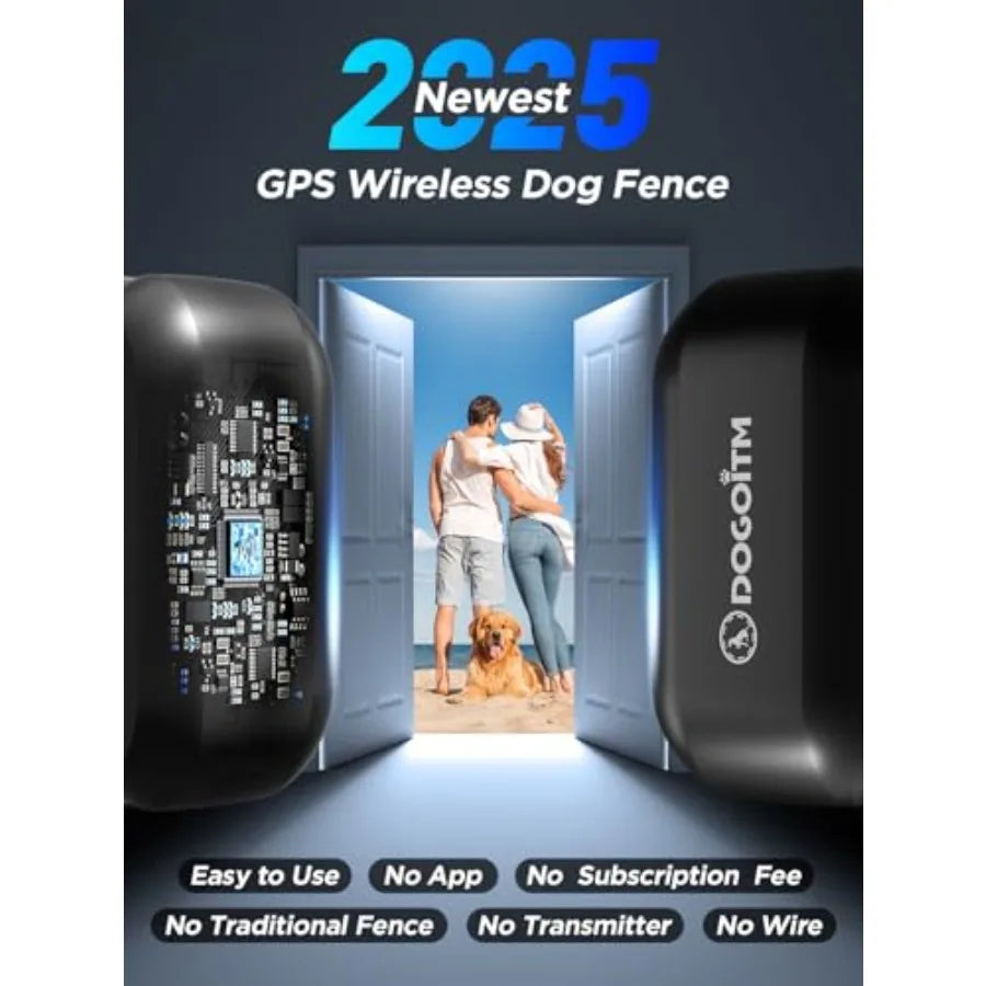 Wireless Dog Fence GPS Collar With Real Time Signal Updates
