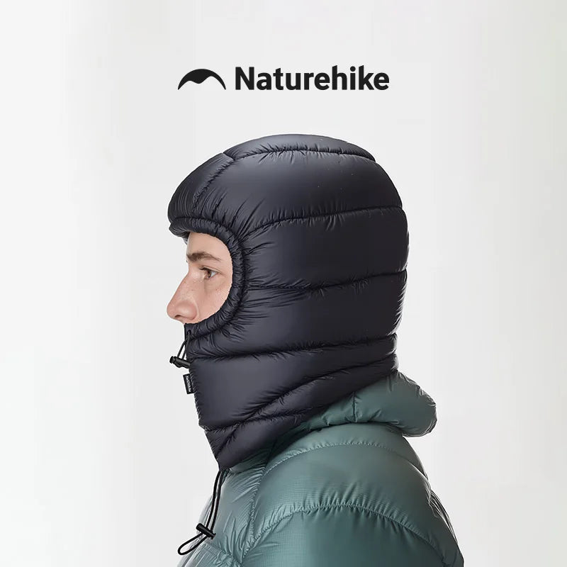 Naturehike Cold Winter Warm Kepping Goose Down Hat Outdoor Windproof Drawstring Sports Hats Skiing Climbing Hiking Hat