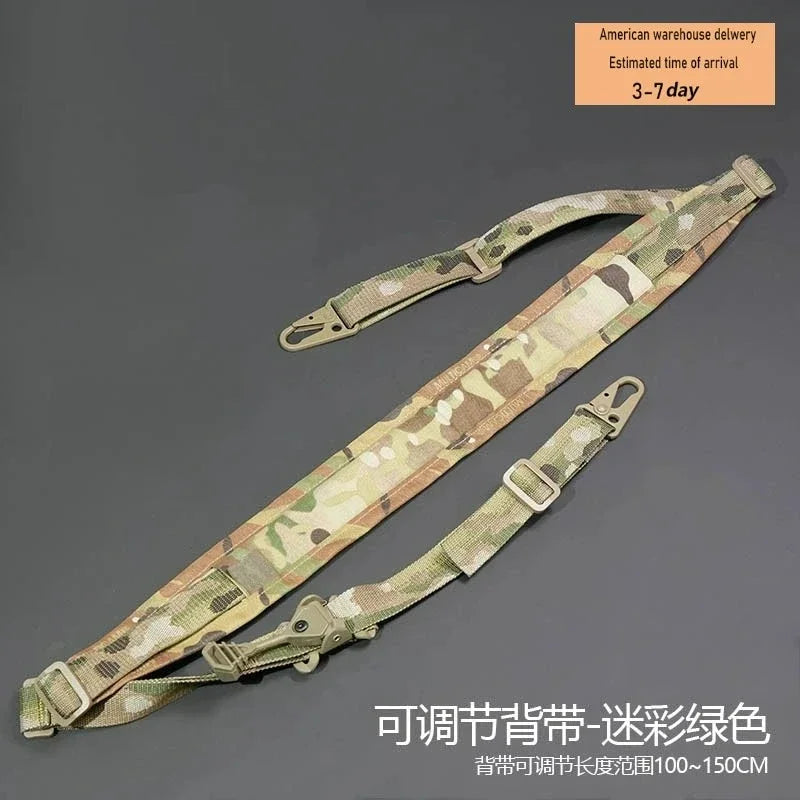 Tactical Rifle Sling Modular Strap Removable 2 Point / 1 Point 2.25" Padded Slingster Combat Shooting Hunting Accessories