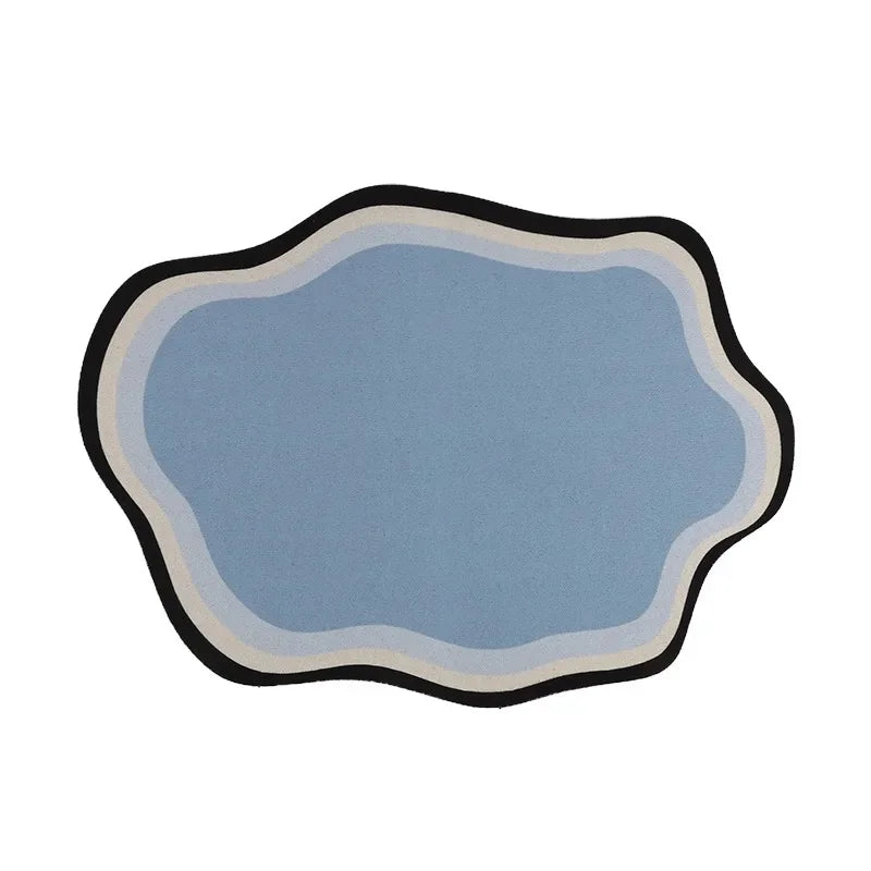 Absorbent Solid Colour Pet Mats Quick-dry Non-Slip Absorbent Wear-Resistant Leak-Proof Easy To Clean Dog Food Mats Cat Food Mats