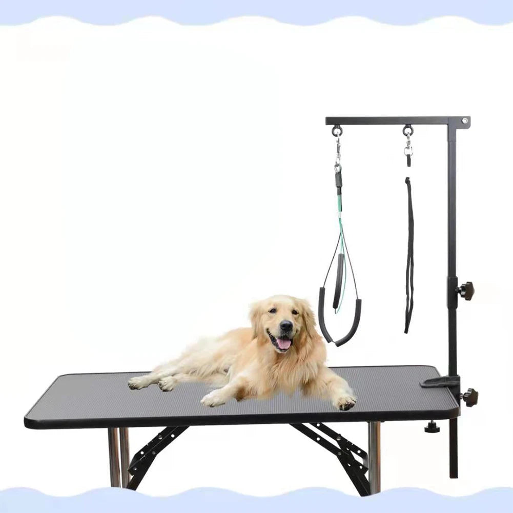 ALIILEEDesk Pet Foldable Grooming Bracket With Restraint Rope