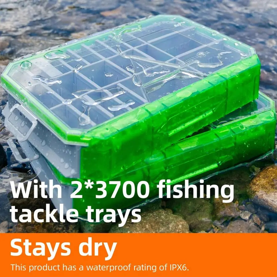 XMSJ Fishing Backpack With Rod Holders And Tackle Storage