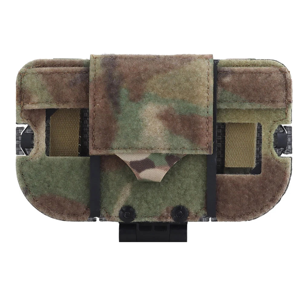Tactical Vest Phone Holder Quick Release Tactical Molle Phone Pouch Tactical Vest Molle Phone Holder for 8.89 X 17.15 Cm Phone