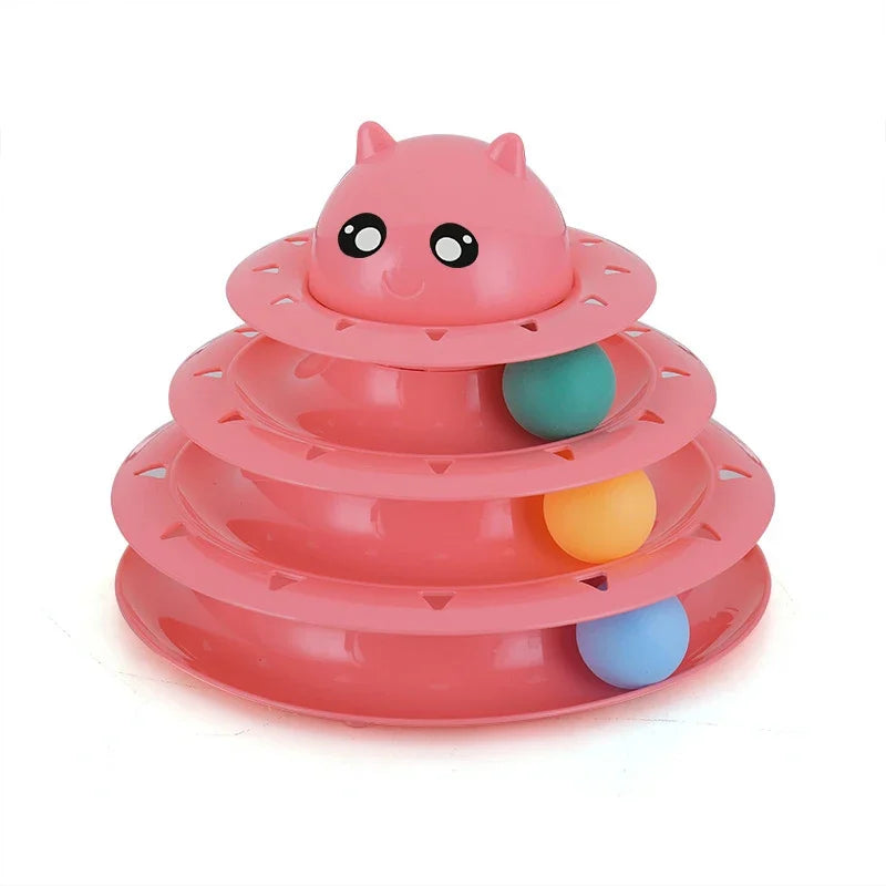 KYJGCN Interactive Cat Toy Tower With Laser Catnip