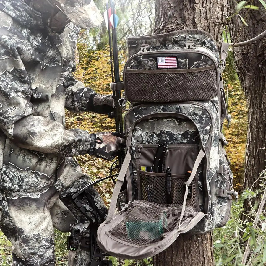 Backpacks for Men,Saddle Hunting Bag with Bow Holder, Large Compound Bow Hunting Backpack amp Duffle Bags