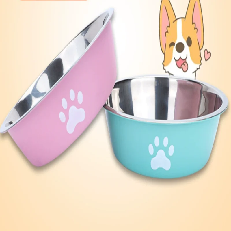 Large Capacity Stainless Steel Anti Knock Dog Bowls
