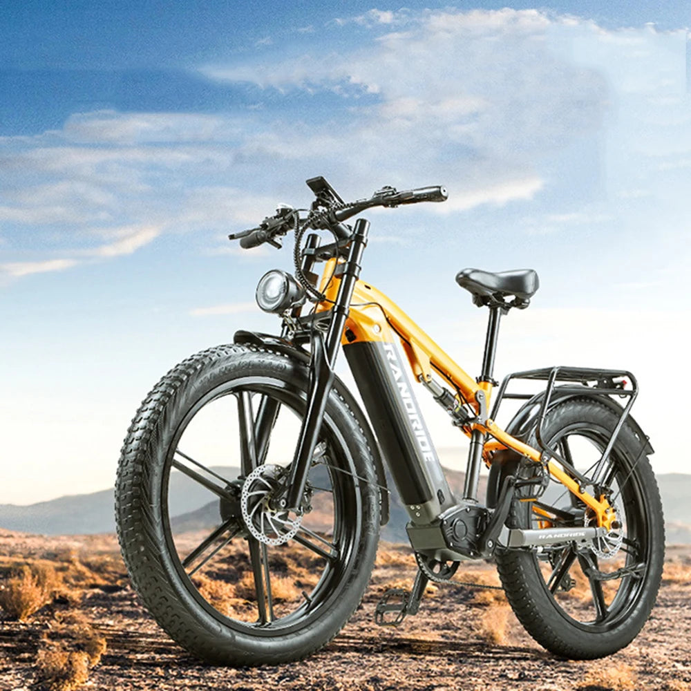 Electric Bicycle 2000W Motor 48V 20Ah Battery 50km/h E-Bike 26x4 Inch Tire Off-road Electric Bike Mountain Ebike Snowmobile Bike
