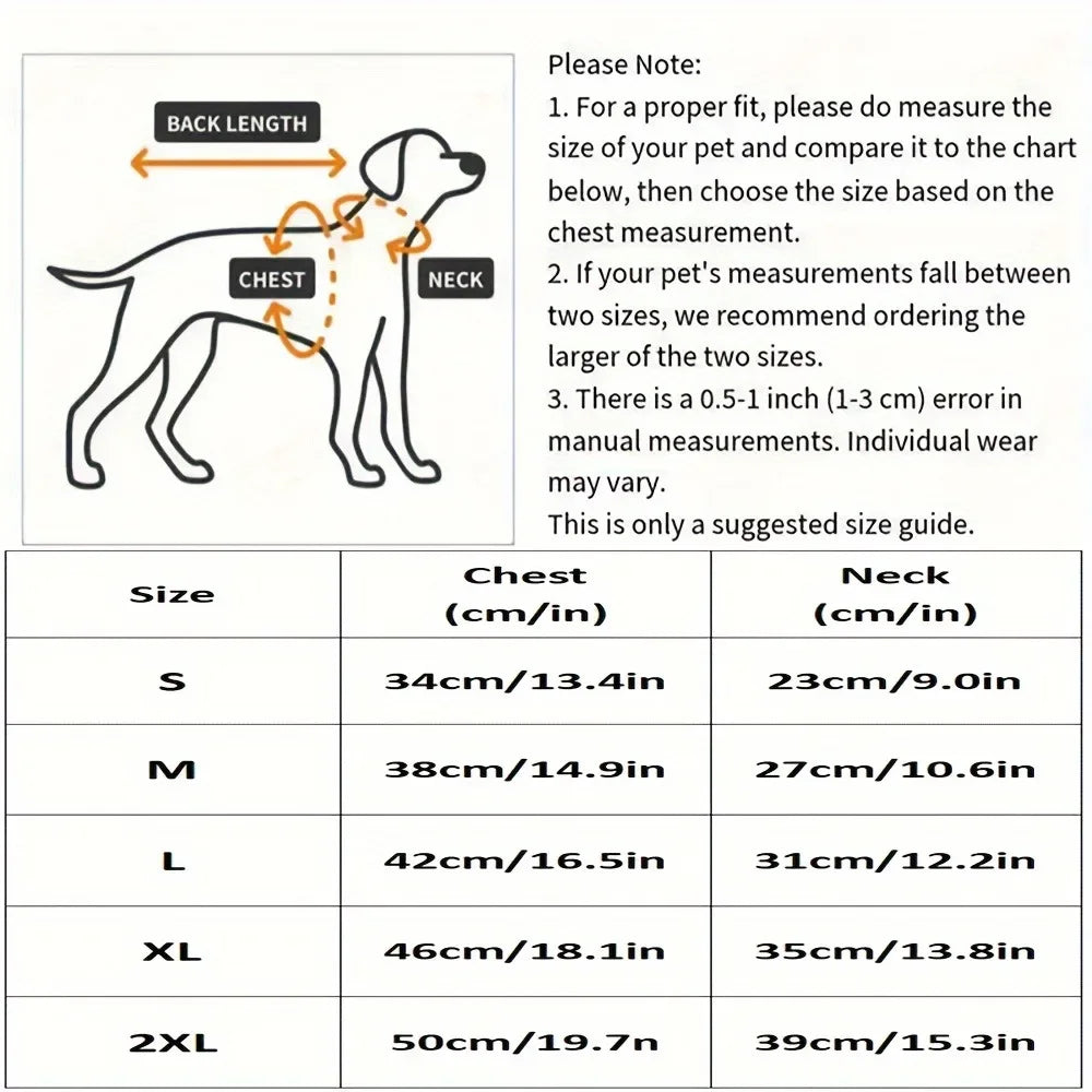 Dog Harness Vest For Pets Double Strap Chest Puppy Tactical