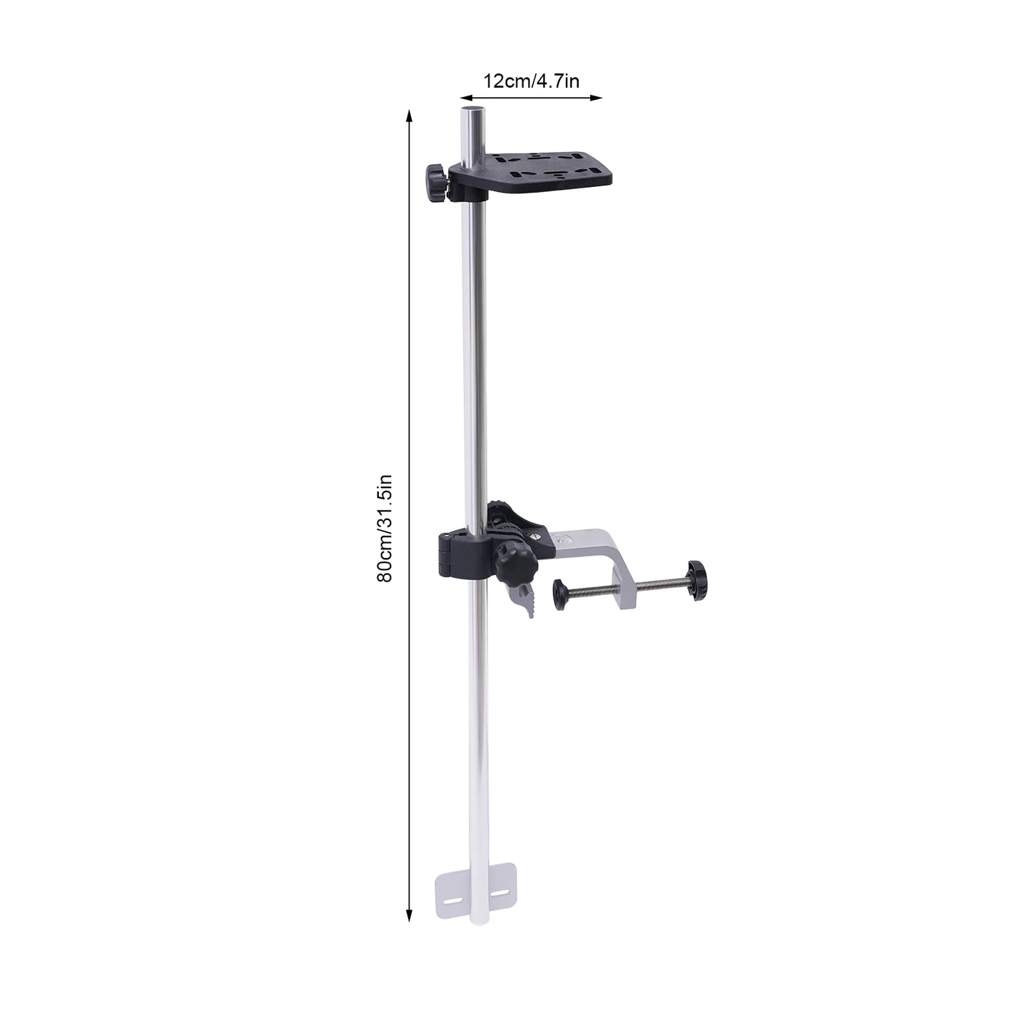 Portable Transducer Pole Mount Universal 360 Degree Rotating Fish Finder