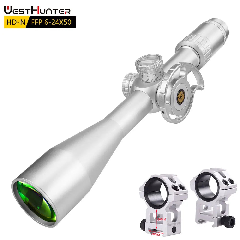 WestHunter HD N First Focal Plane Riflescope With HD Glass Etched Reticle For Hunting
