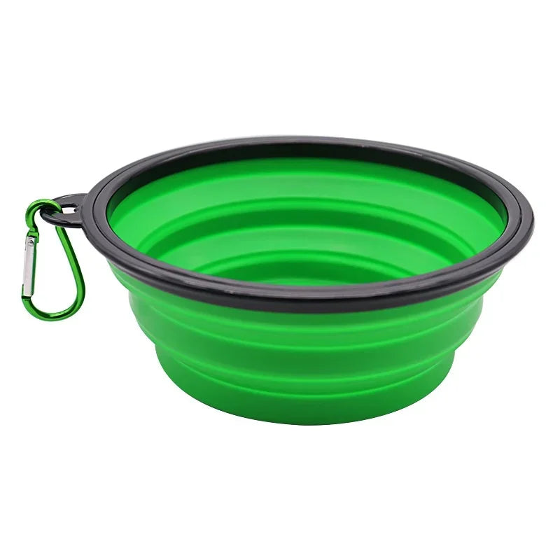Durable TPR Pet Food Bowl Collapsible Travel Water Bowl