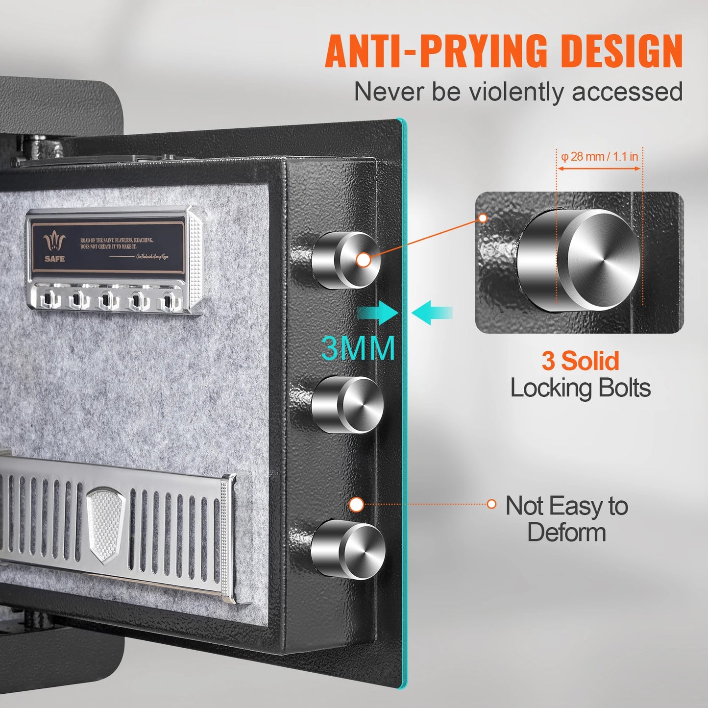 SucceBuy Electronic Safe Deposit Safe Box With Digital Access