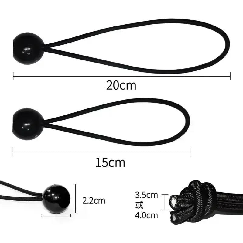 Elastic Bungee Rope With Cord Ends For Camping Tents Tarps And Boat Poles Accessories