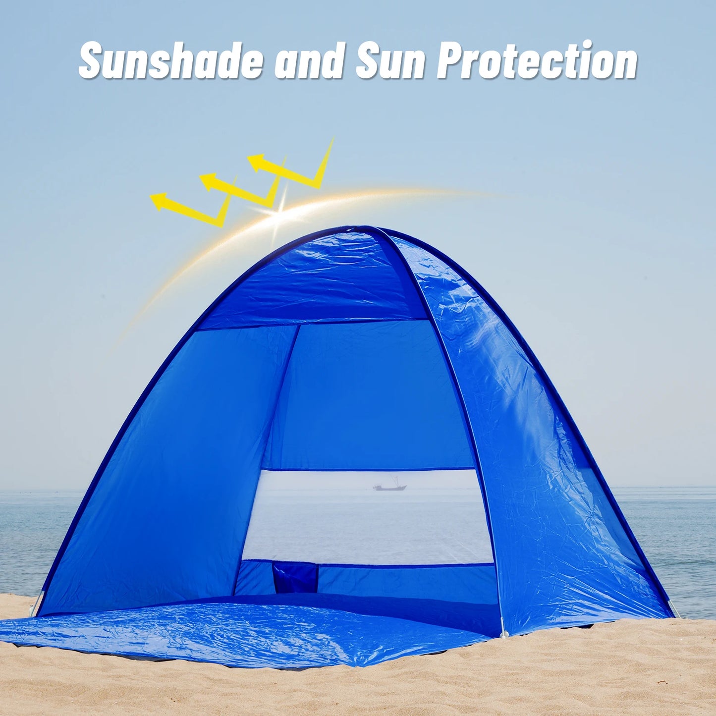 Pop-up beach tent,with handbag - compact folding design, suitable for outdoor camping,picnicking, and travel