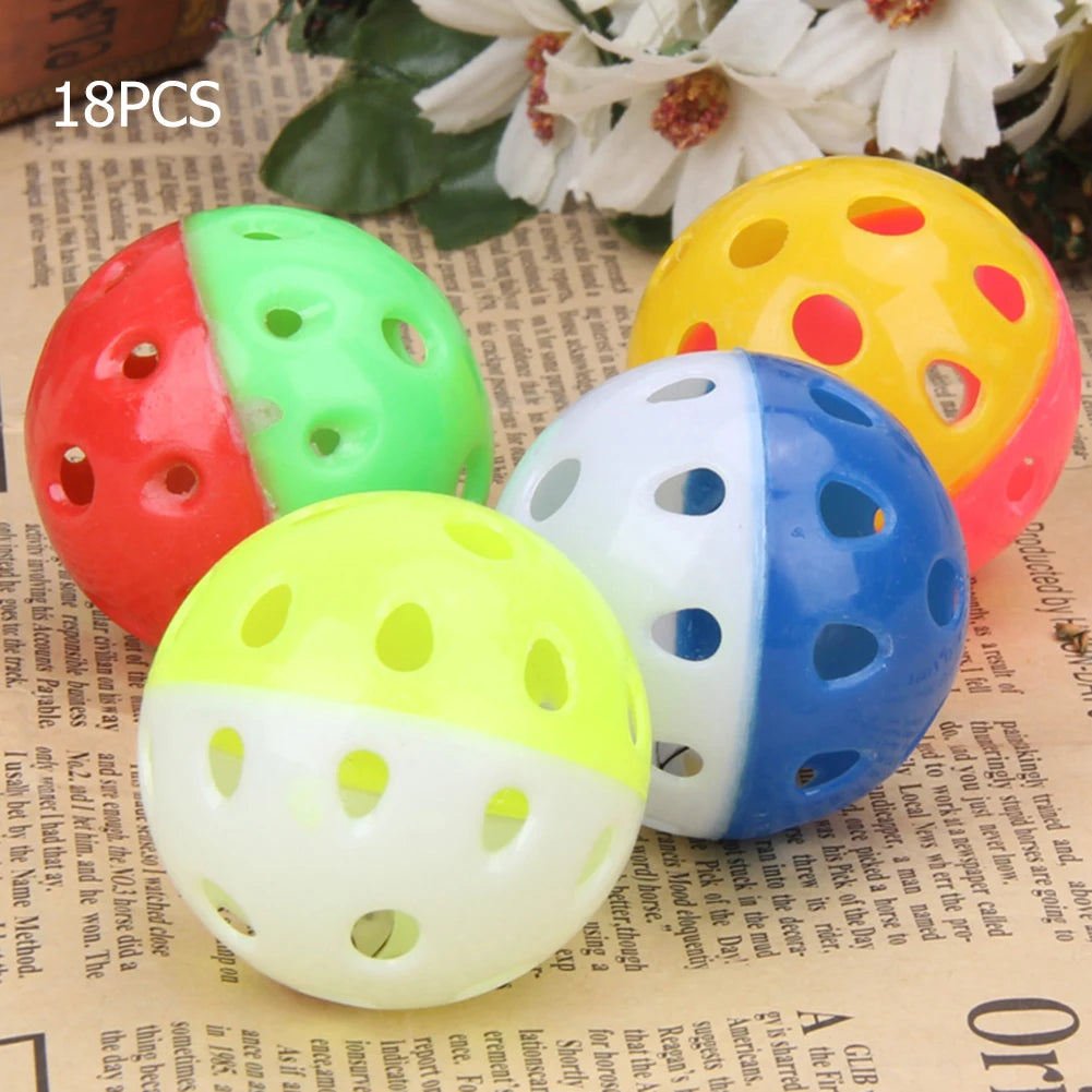 Cat Toy Balls With Bell Jingle For Indoor Cats And Kittens