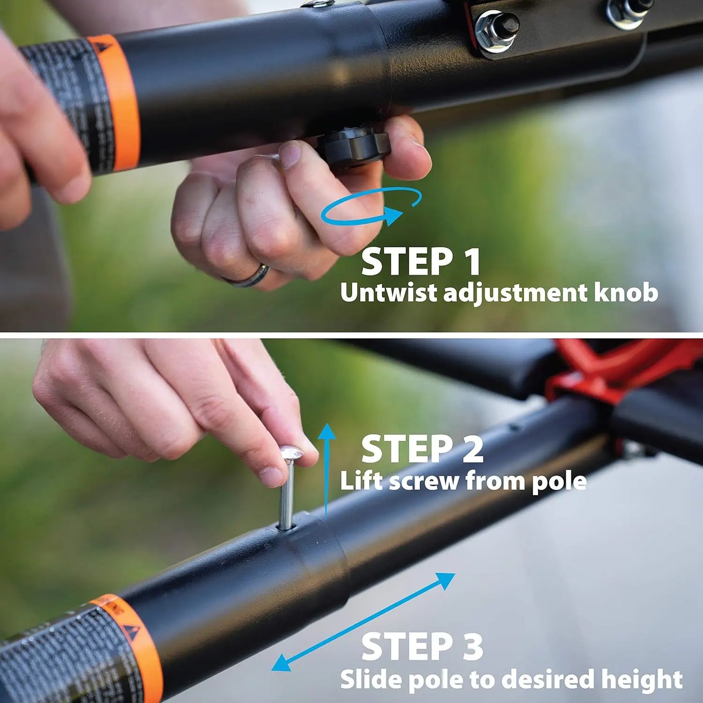 Portable Adjustable Outdoor Basketball Hoop, 42 Inch Fusion Backboard for All Ages
