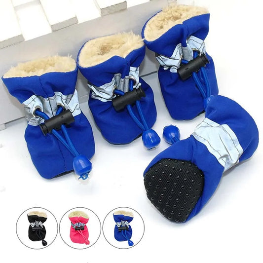 Antiskid Dog Shoes for Small to Medium Dogs Waterproof Winter Paw Protection