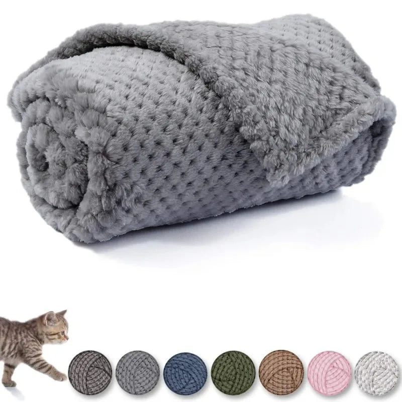 NONECN Warm Soft Fuzzy Blanket For Dogs And Cats Bed