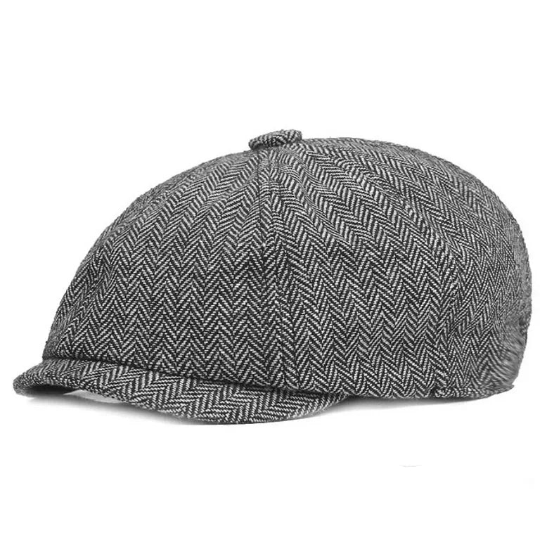 Hat Men Beret Cabbie Driving Hunting Caps Vintage Tweed Blinders Berets Flat Peaked Cap Street Hats for Men Women