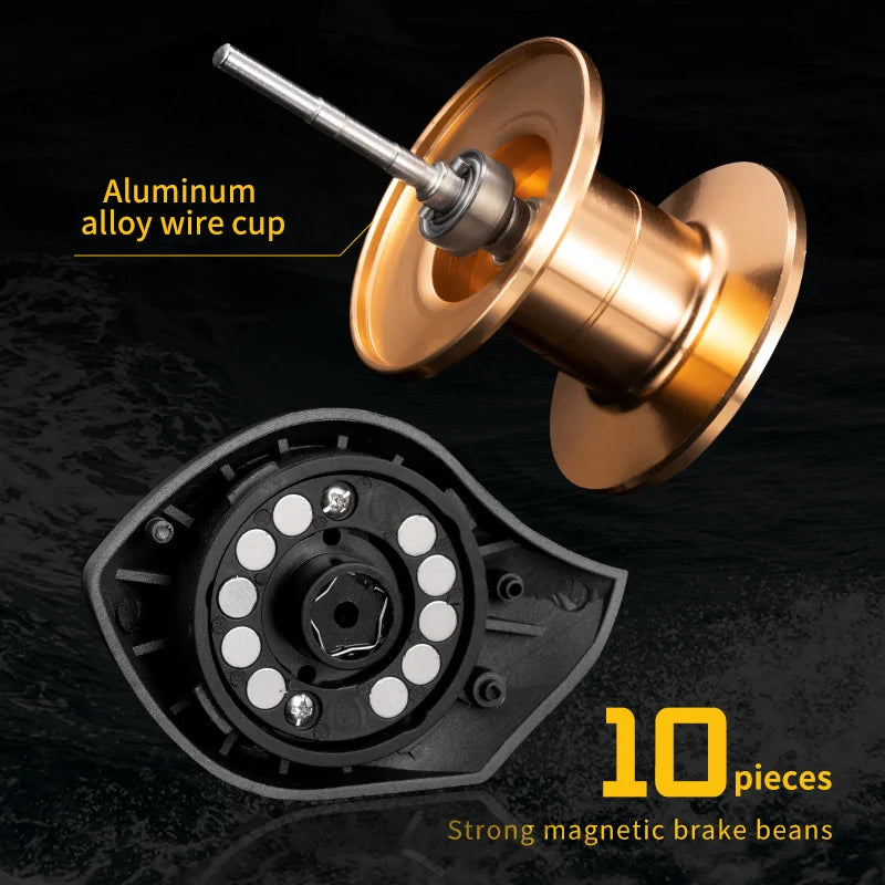 J-BARZILLA AK Baitcasting Reel 7.2:1 High Speed Saltwater