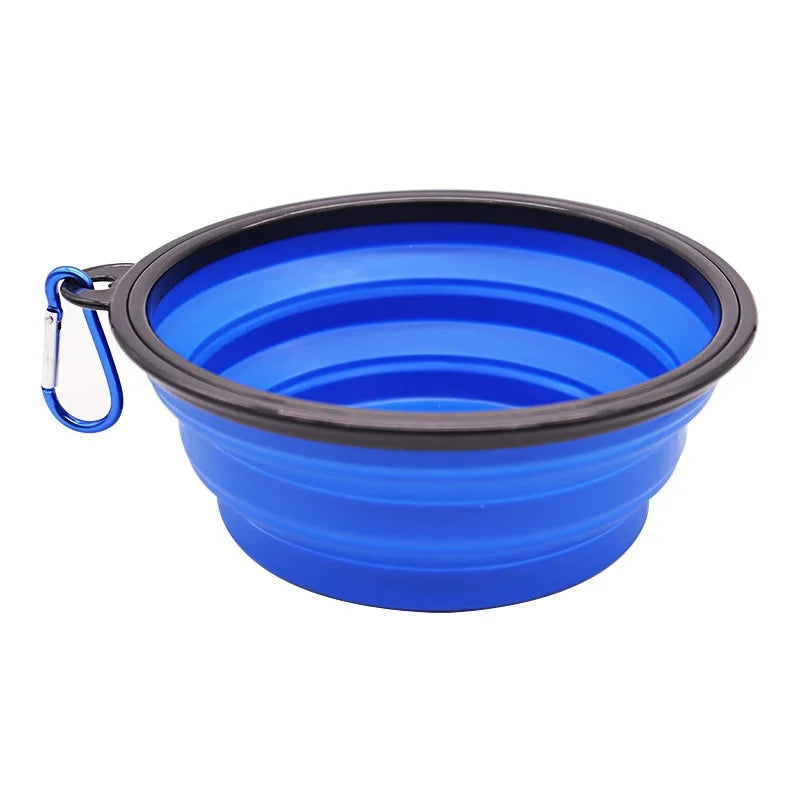 Durable TPR Pet Food Bowl Collapsible Travel Water Bowl