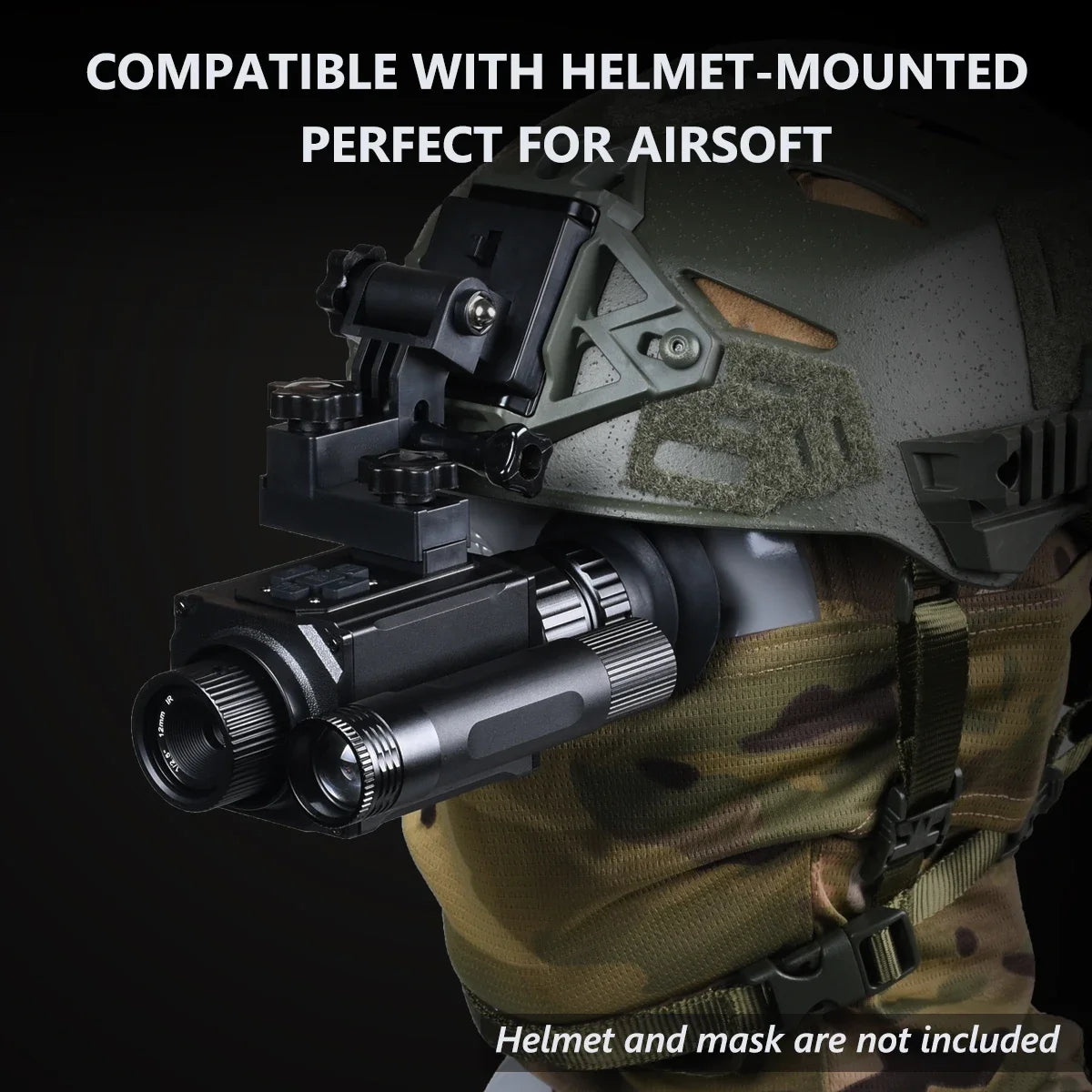 Megaorei NK006 Helmet Night Vision Monocular Long-Distance Infrared 5X Zoom 1080P Digital Hunting Night Vision Goggles Telescope