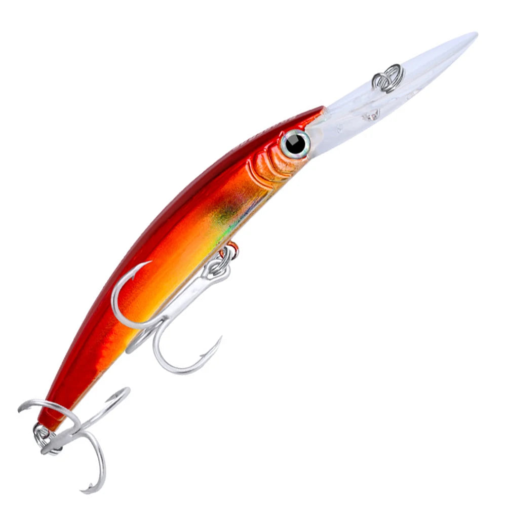 Minnow Plastic Hard Baits With Hooks For Seawater Fishing Artificial Bait Accessory