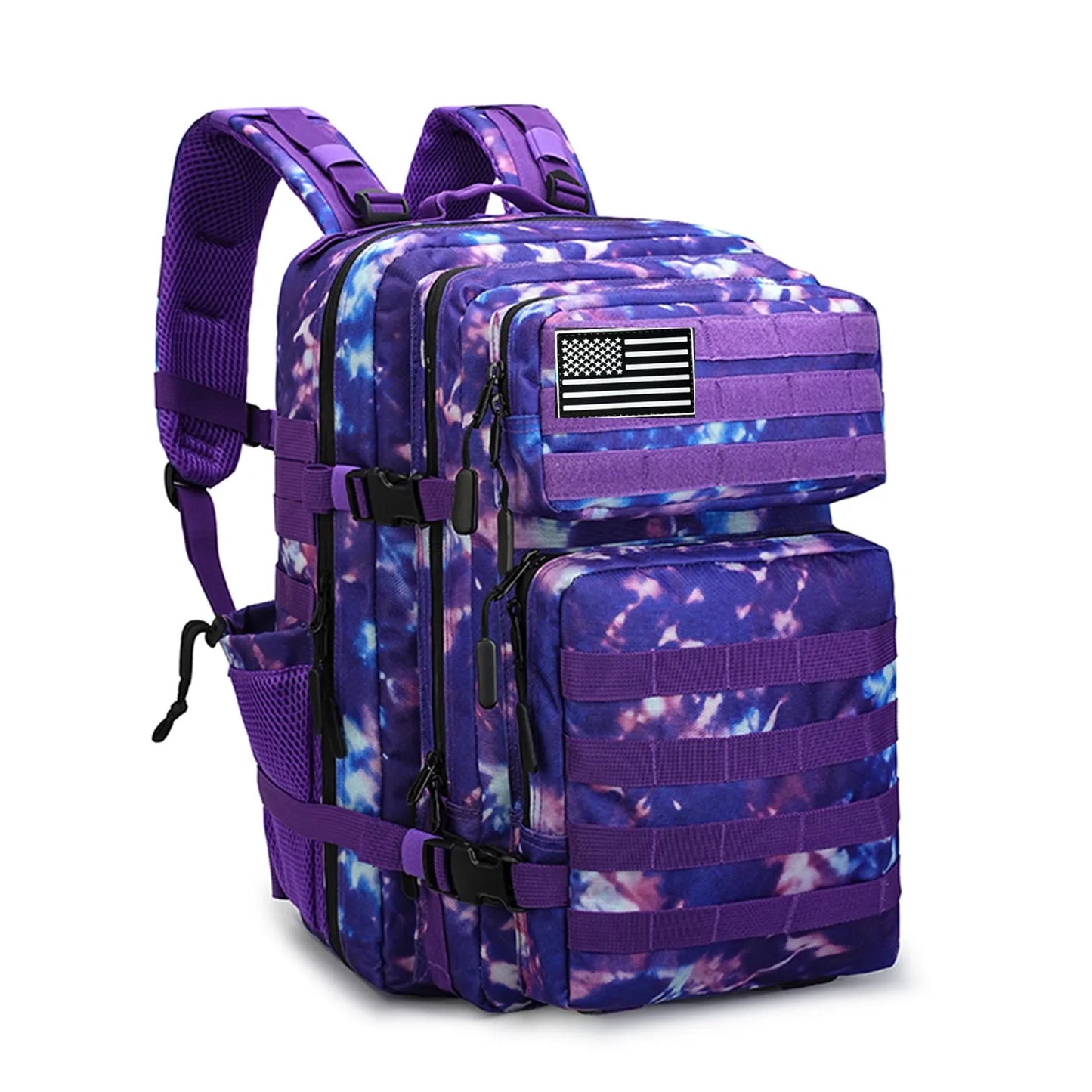 Tactical Assault Backpack For Outdoor Travel And Hunting Rucksack Nylon Construction Water Resistant