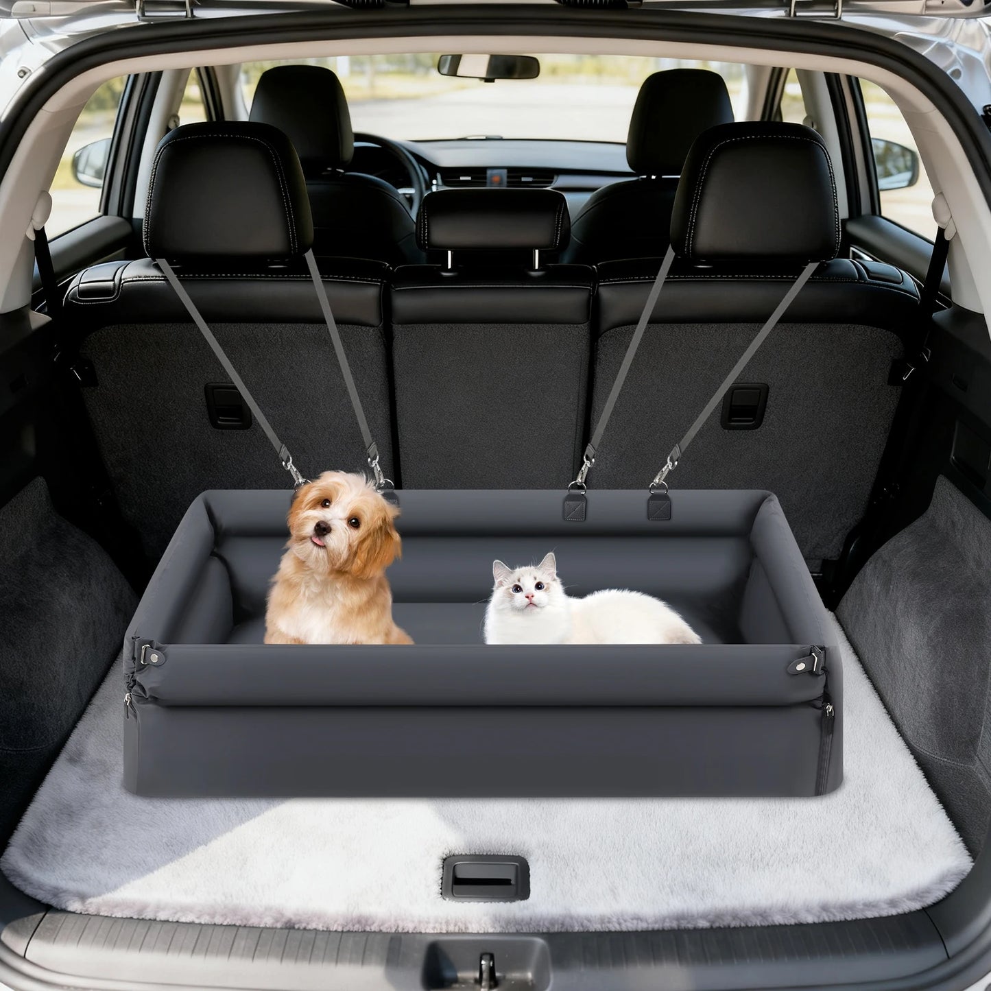 NONECN Detachable Washable Dog Car Seat Bed For Small Pets