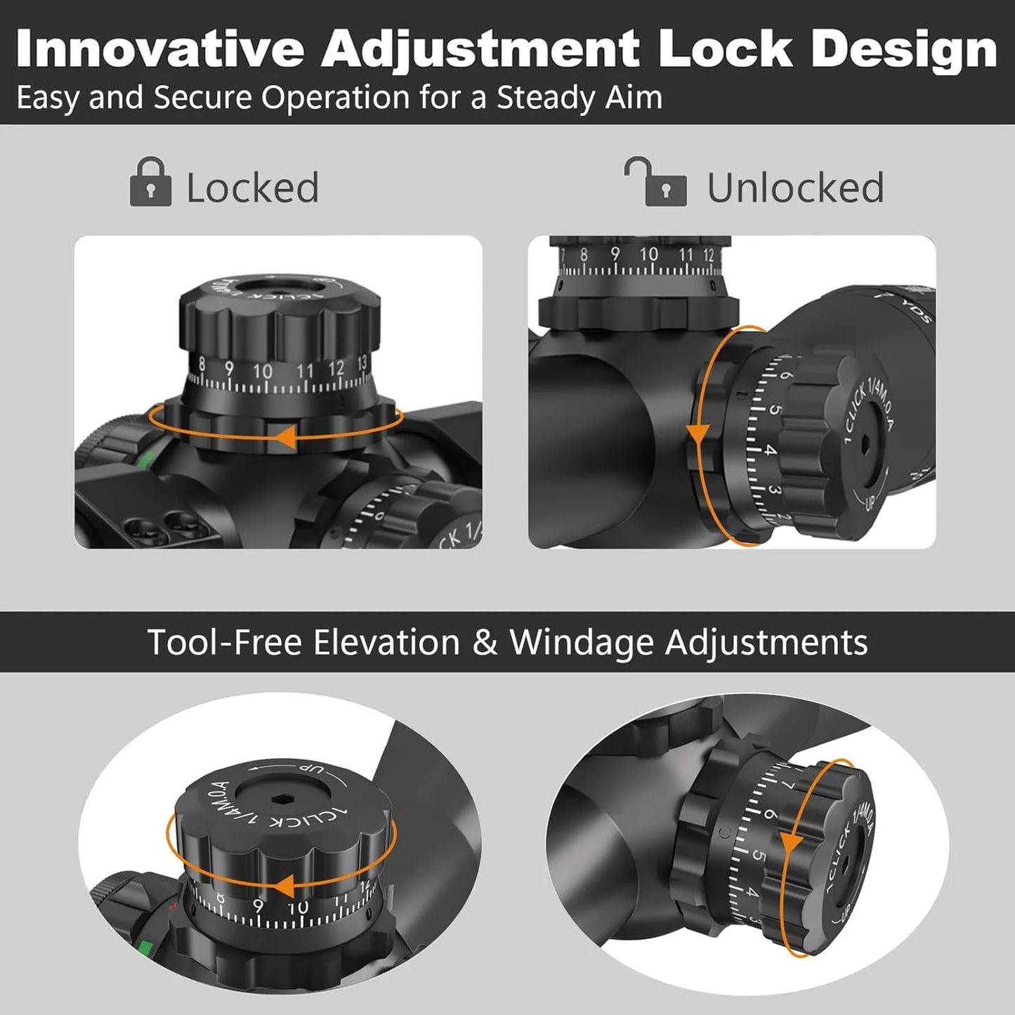 Aquilifer 4x32 AO Hunting Scope 295g Zero Stop for 22LR Rimfire Air Rifle Airgun with Free Scope Rings Lifetime Warranty