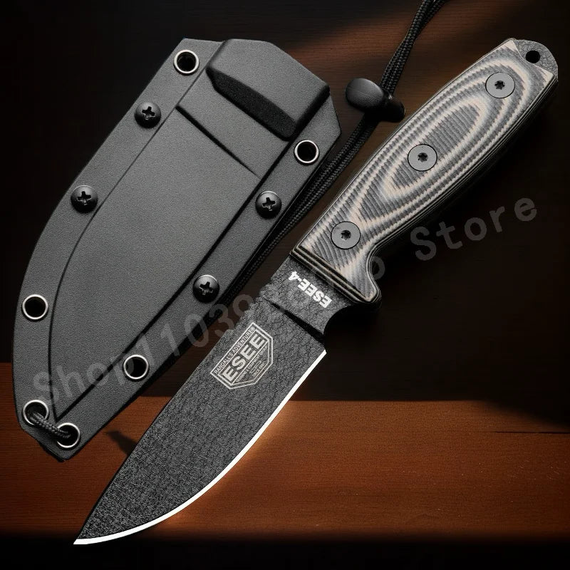 DIY Supplies ES-4 D2 Fixed Blade Knife With G10 Handle