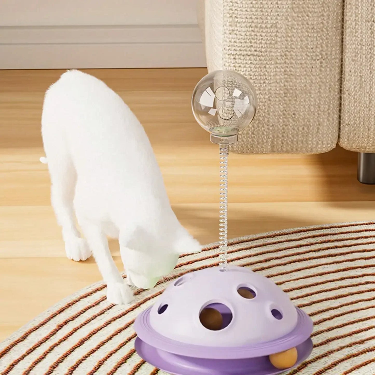 Planet 360 Degree Rotating Digging Snack Dispenser Toy For Cats