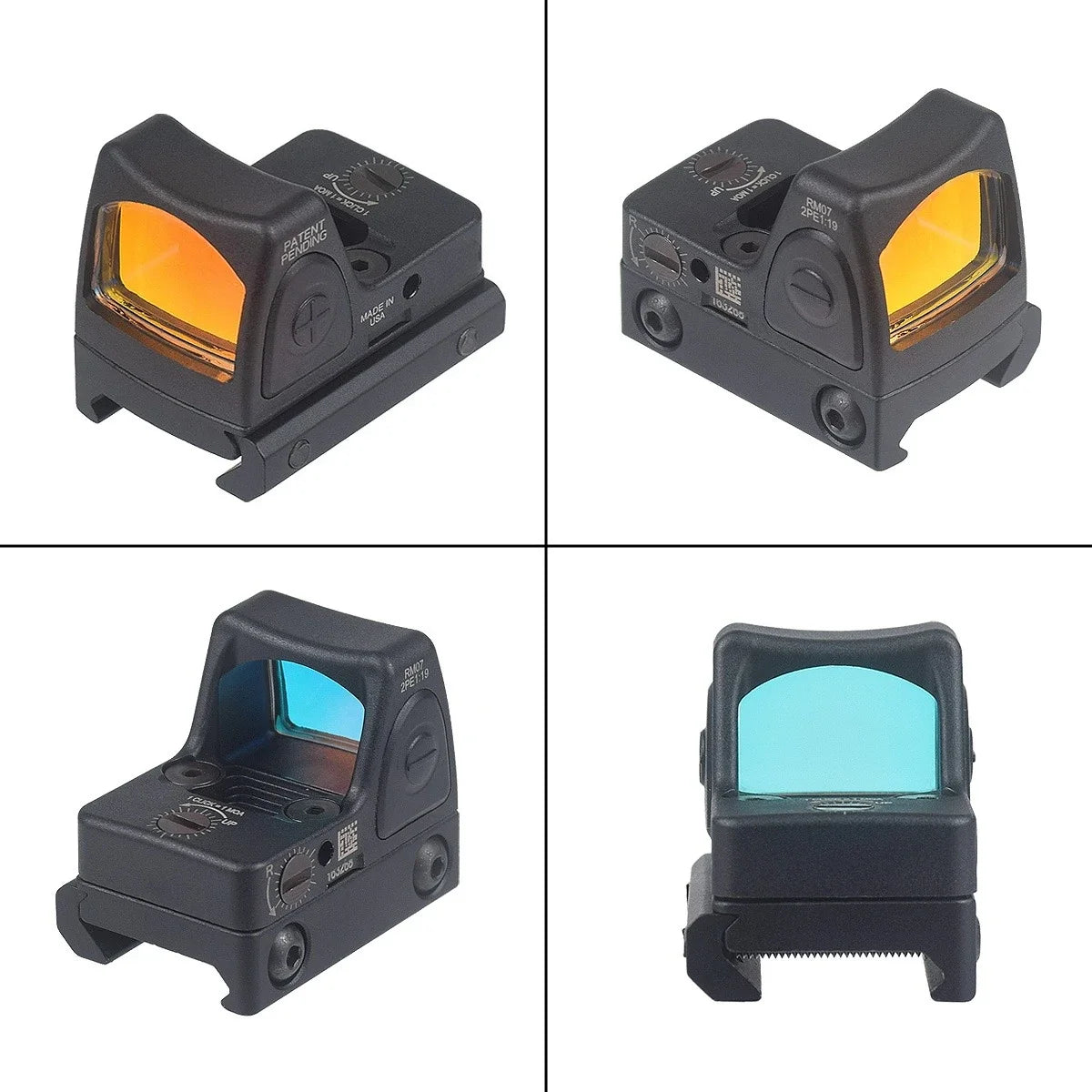 Red Dot Sight NYLON METAL Reflex Sights Scope with Picatinny and G-Mount for Glock17 Airsoft Rifle Handgun Hunting G17 G19 Sight