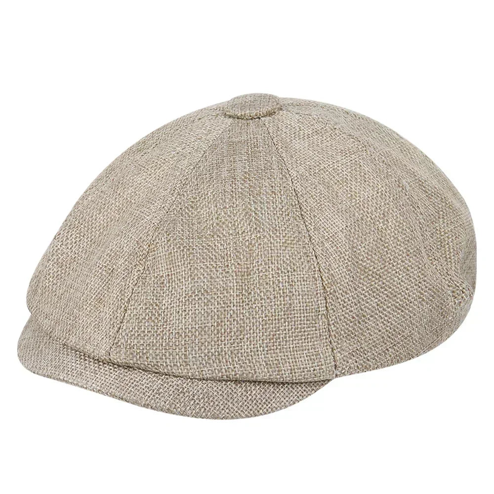 Hat Men Beret Cabbie Driving Hunting Caps Vintage Tweed Blinders Berets Flat Peaked Cap Street Hats for Men Women