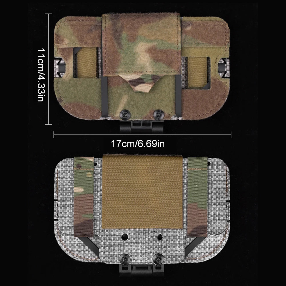 Tactical Vest Phone Holder Quick Release Tactical Molle Phone Pouch Tactical Vest Molle Phone Holder for 8.89 X 17.15 Cm Phone