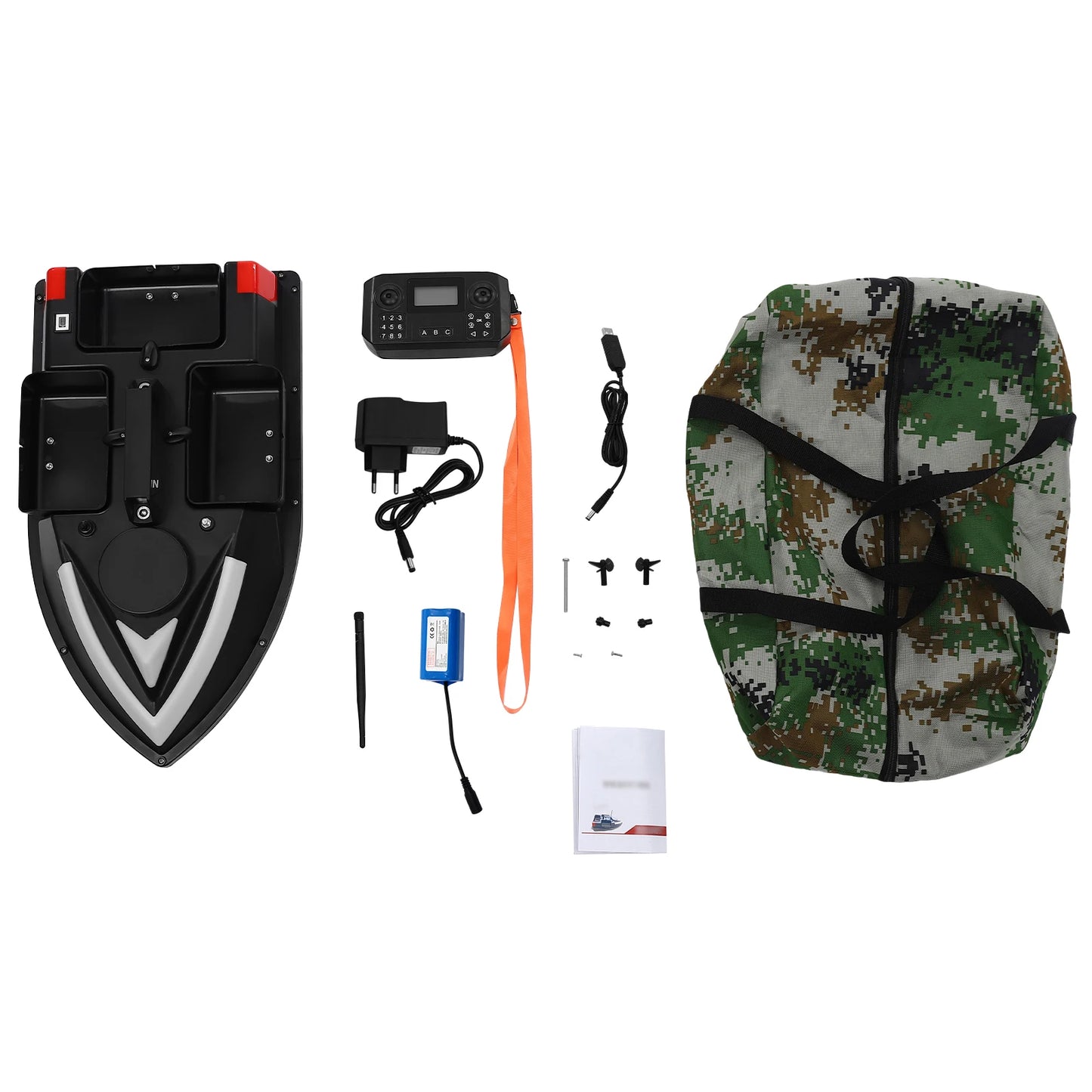 RC Fishing Bait Boat with GPS 3 Boxes Bait Boat Fishing Boat w/Remote Control Auto Return RC Fish Boat