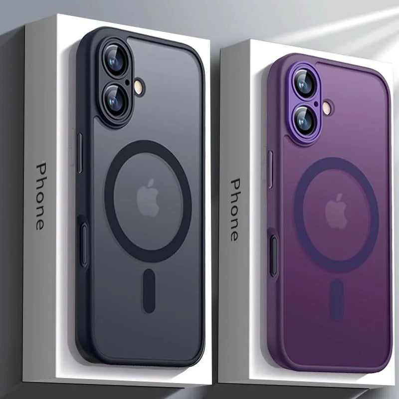MagneticLuxuryArmorCase For IPhone 17ProMax MagSafe Compatibility UltraDurable Shockproof Defense Cover