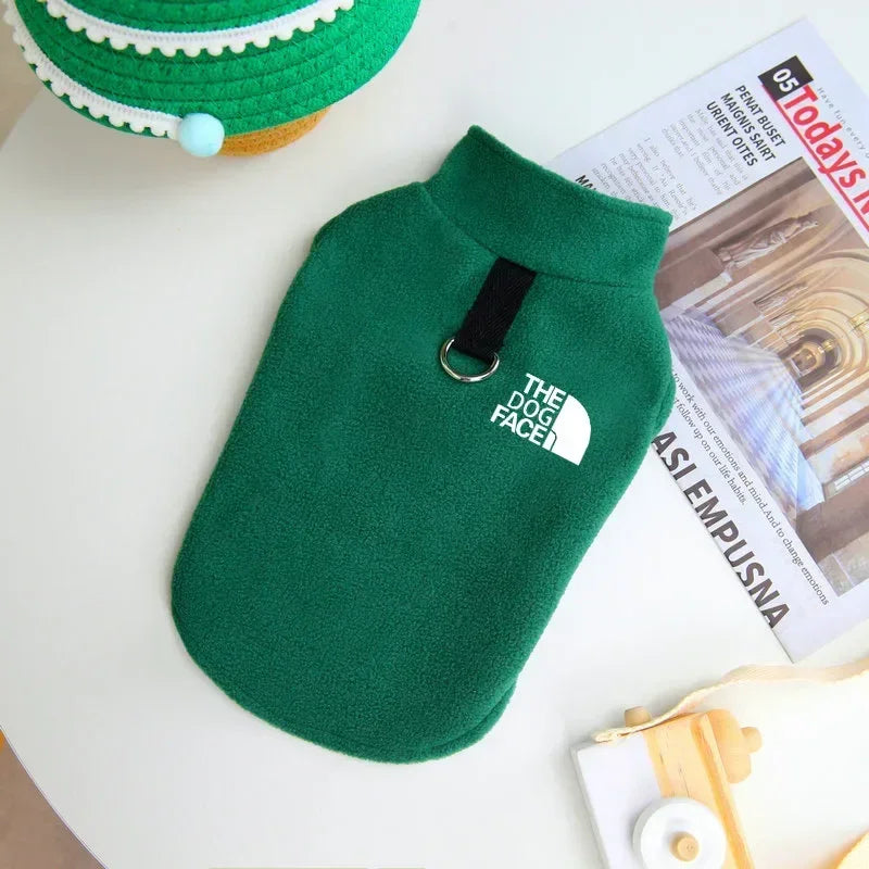 Cozy Fleece Dog Sweater Coat For Autumn Winter Pets