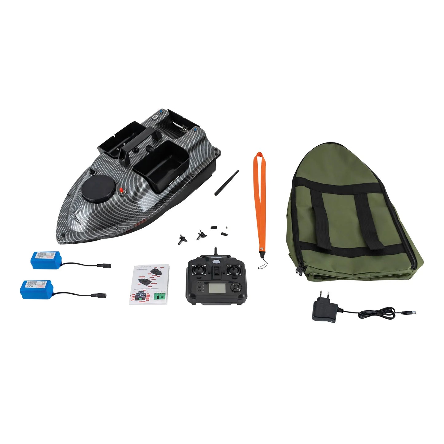 Rechargeable GPS Fishing Bait Boat With 5200mAh HighCapacityBatteries 2kg PayloadCapacityKg