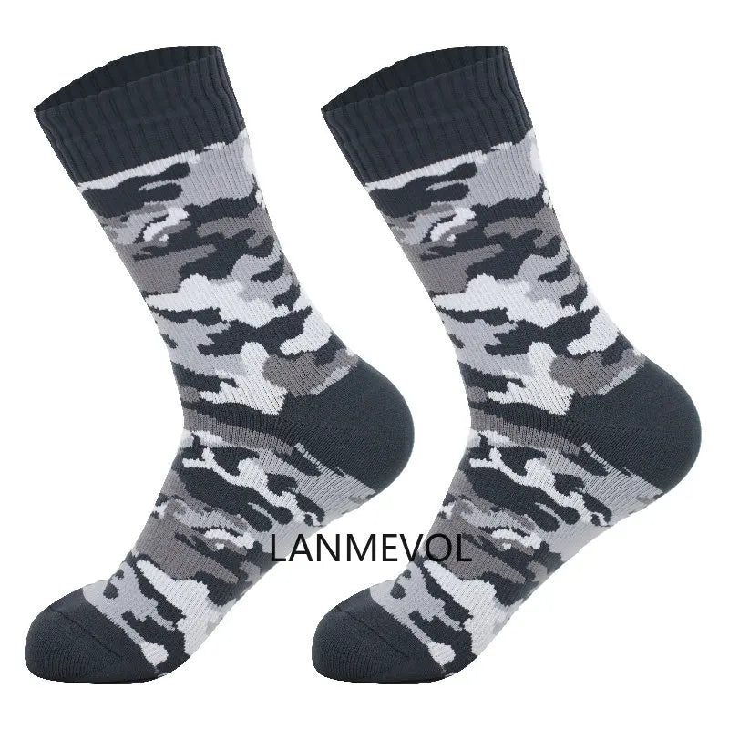 Camouflage Waterproof Socks Hiking Outdoor Sports Climbing Hiking Camping Sock Men Outdoor Women's Camouflage Waterproof Socks