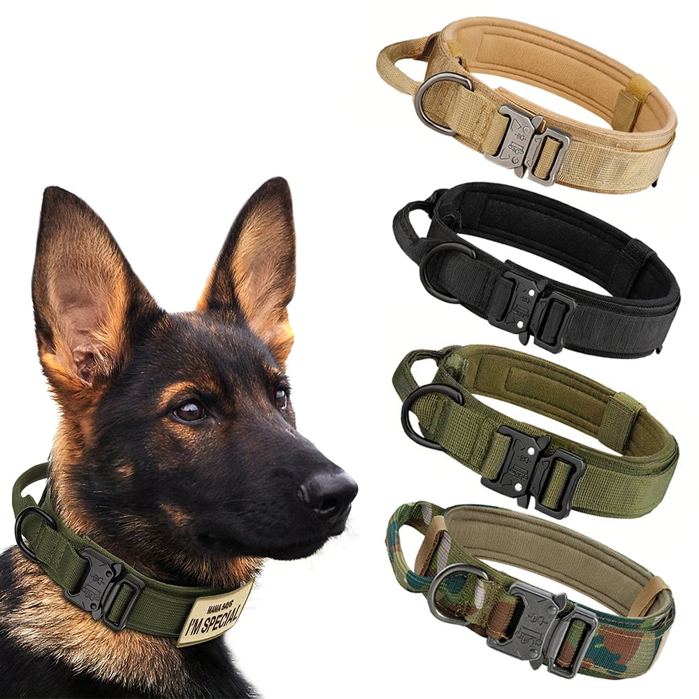 PETRAVELCN UltraExtendedDurable Adjustable Tactical Dog Training Collar And Leash Set